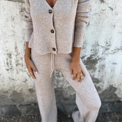 Soft Knit 2-Piece Sweater Set