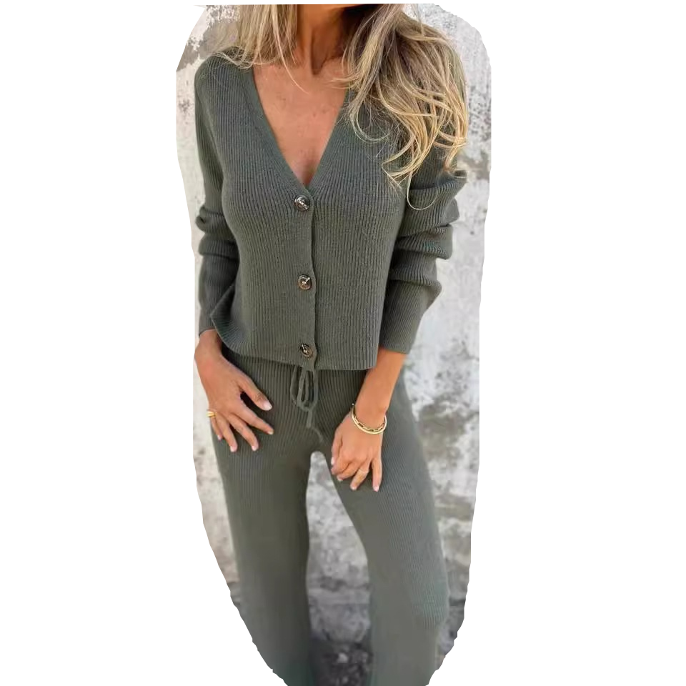 Soft Knit 2-Piece Sweater Set