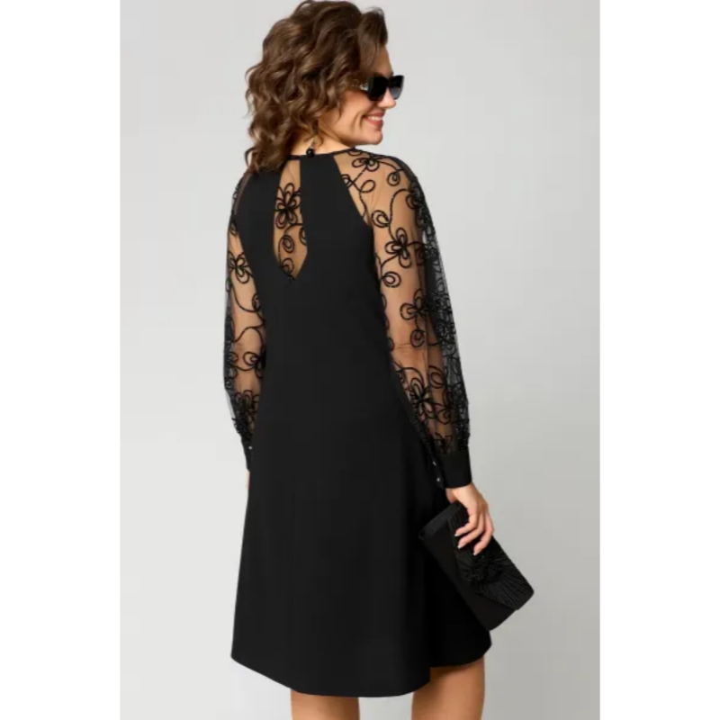 Women's Round Neck Midi Dress