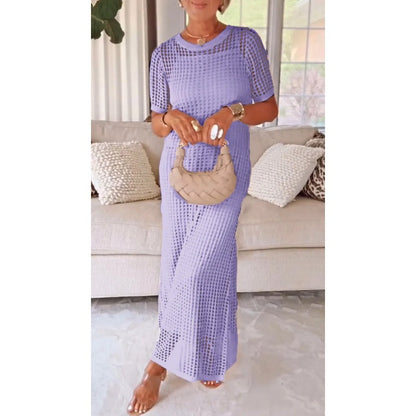 Lightweight Lace Long Evening Dress