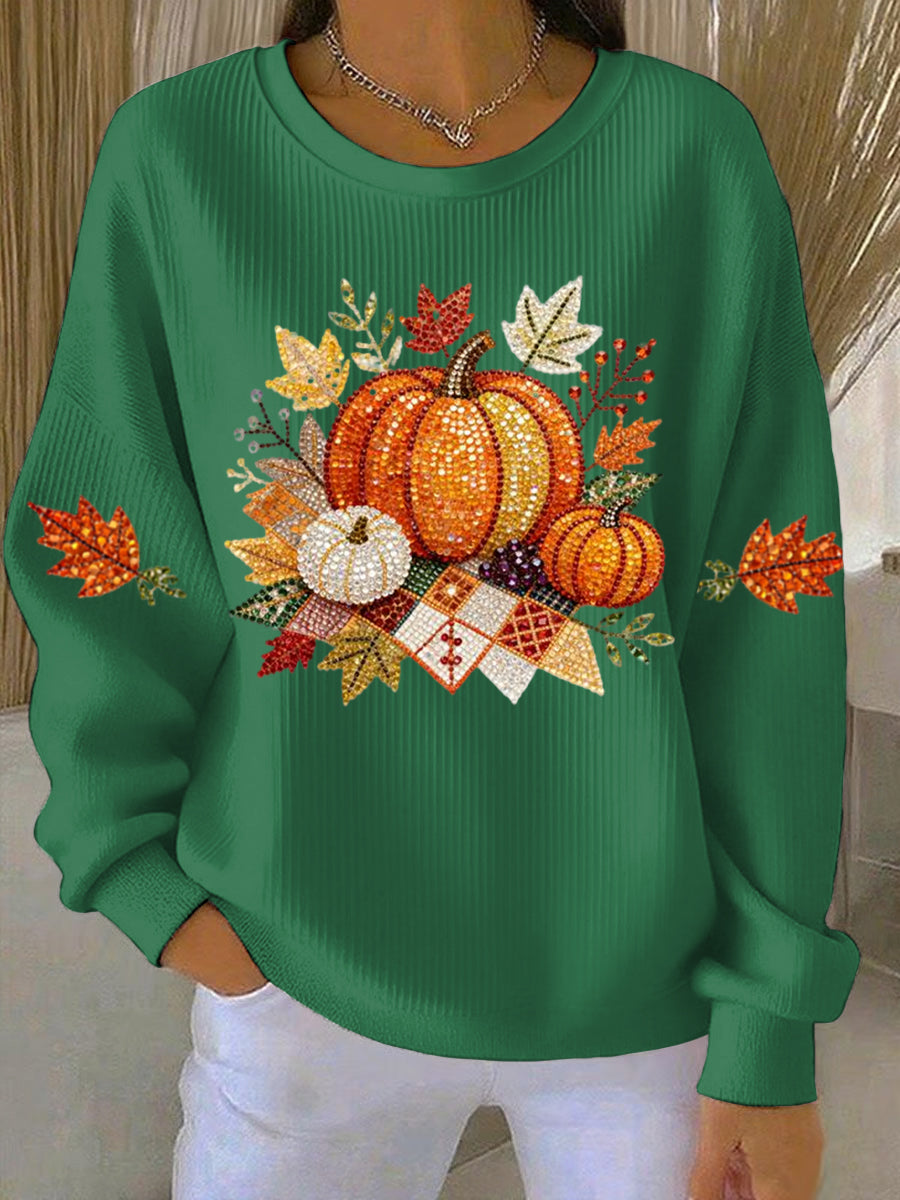 Women's Graphic Sweatshirt Illustrated Front Design