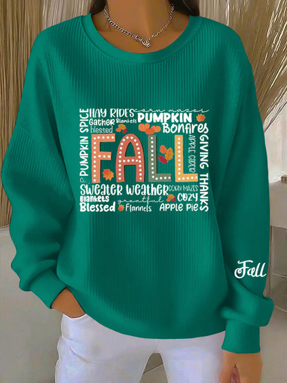 Cozy Fall Graphic Sweatshirt - VibreMode