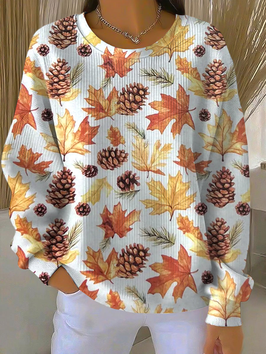 Maple Leaf Women's Sweatshirt Cozy - VibreMode