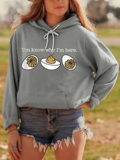 Women's Long Sleeve Hoodie Front Pocket