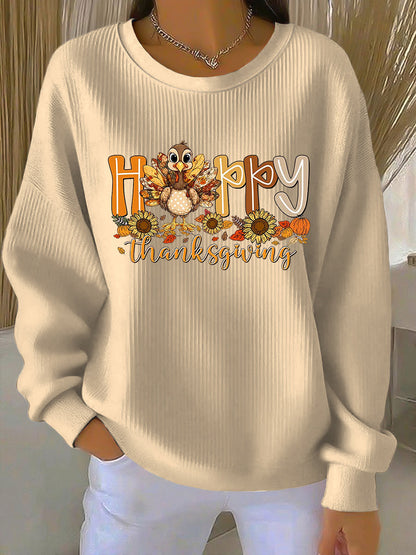 Women's Crew Neck Sweatshirt Long Sleeves - VibreMode