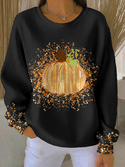 Autumn Pumpkin Graphic Hoodie - VibreMode