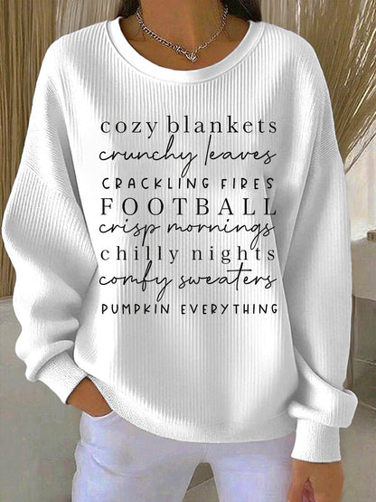 Soft Winter Crew Neck Sweatshirt