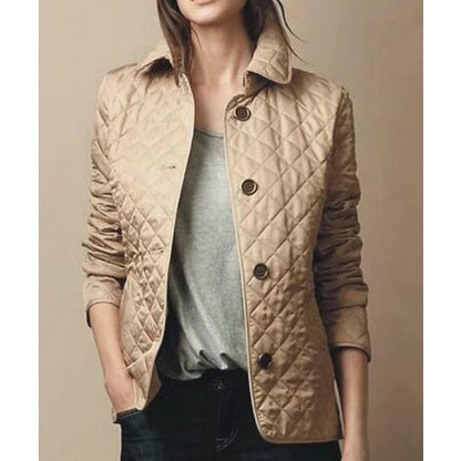 Stella Women's Quilted Jacket Button Down - VibreMode