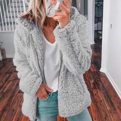 Image of Stella | Women's Hooded Zip-Up Casual Jacket