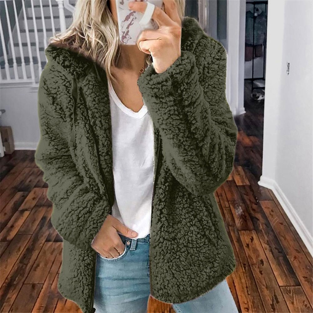 Image of Stella | Women's Hooded Zip-Up Casual Jacket