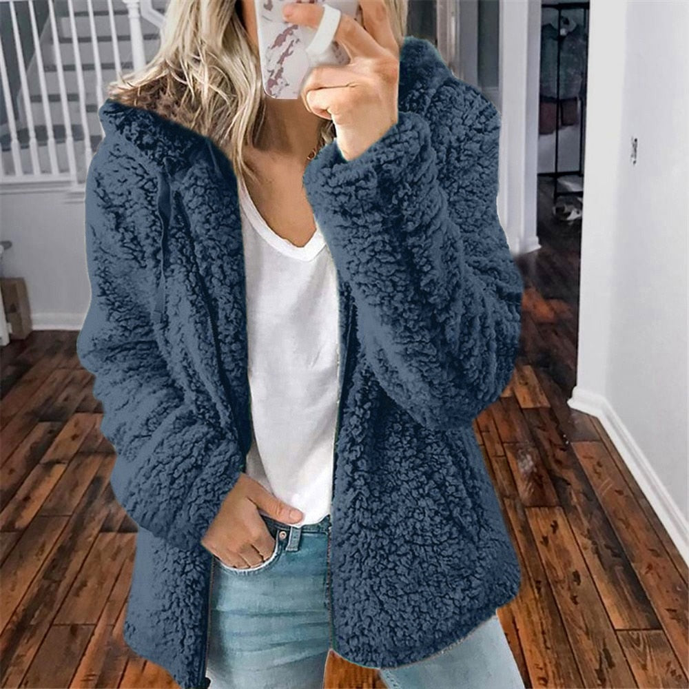 Image of Stella | Women's Hooded Zip-Up Casual Jacket
