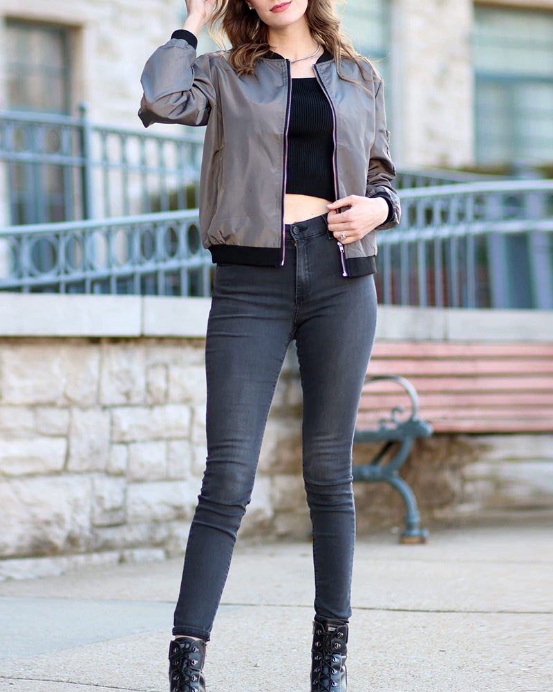 Image of Stephanie | Women's Lightweight Bomber Jacket
