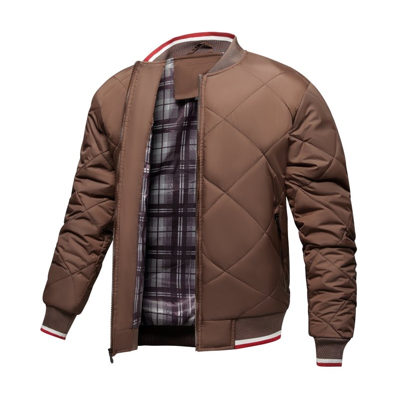 Image of Stephen | Men's Diamond Quilted Bomber Jacket