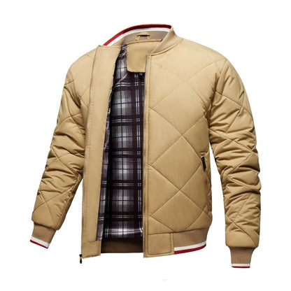 Image of Stephen | Men's Diamond Quilted Bomber Jacket