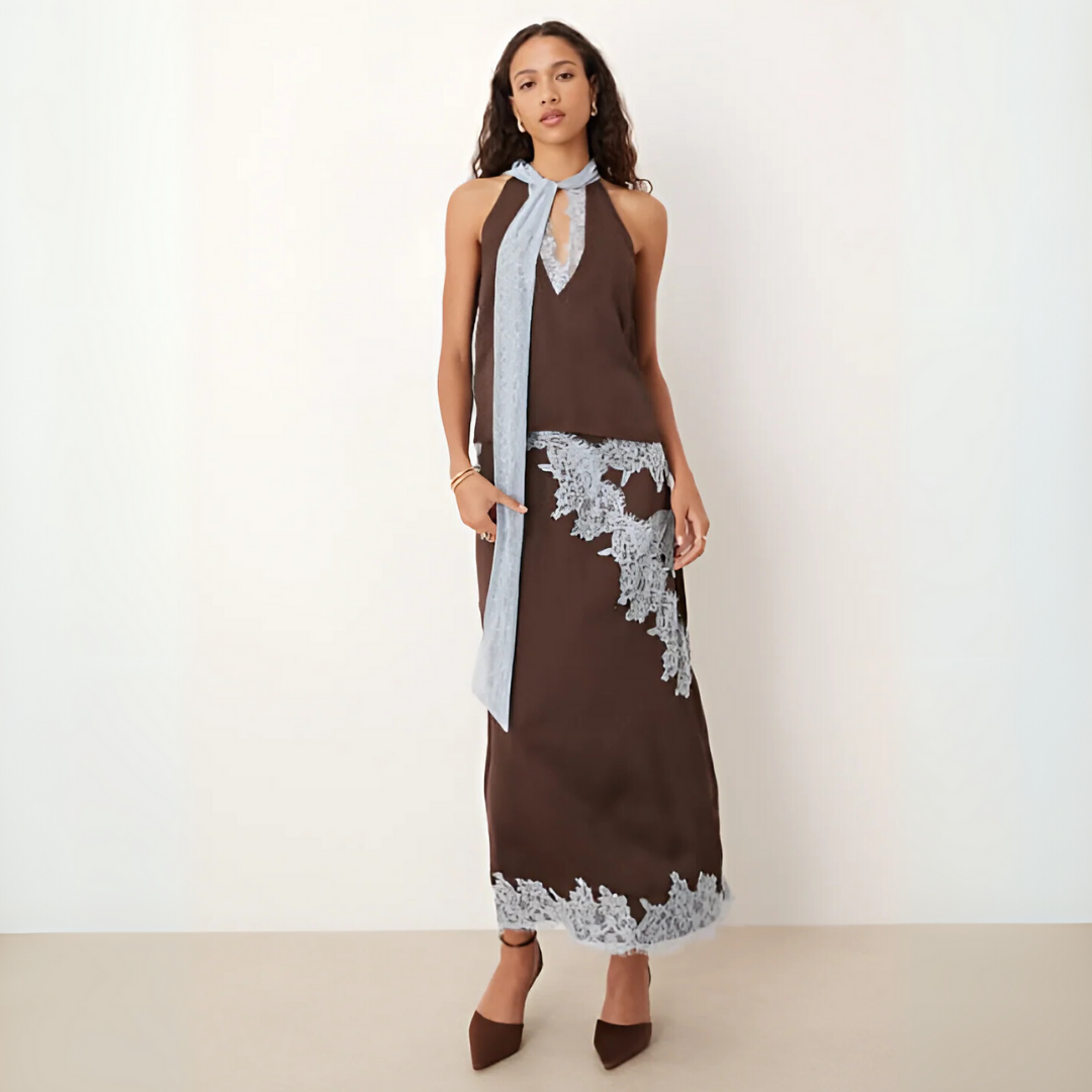 Women's Halter Maxi Set Two-Piece - VibreMode