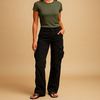 Classic Fit Women's Cargo Pants Aurora - VibreMode