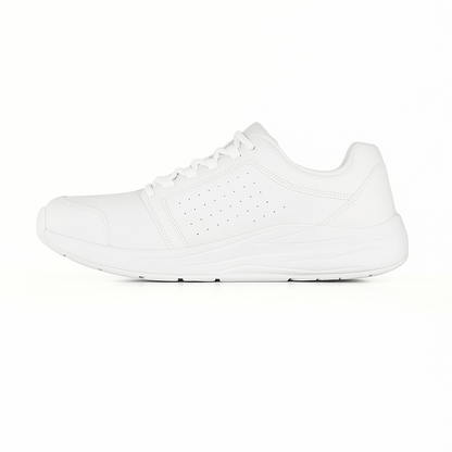 Comfortable Walking Sneakers - White - VibreMode