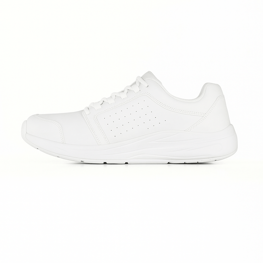 Comfortable Walking Sneakers - White - VibreMode