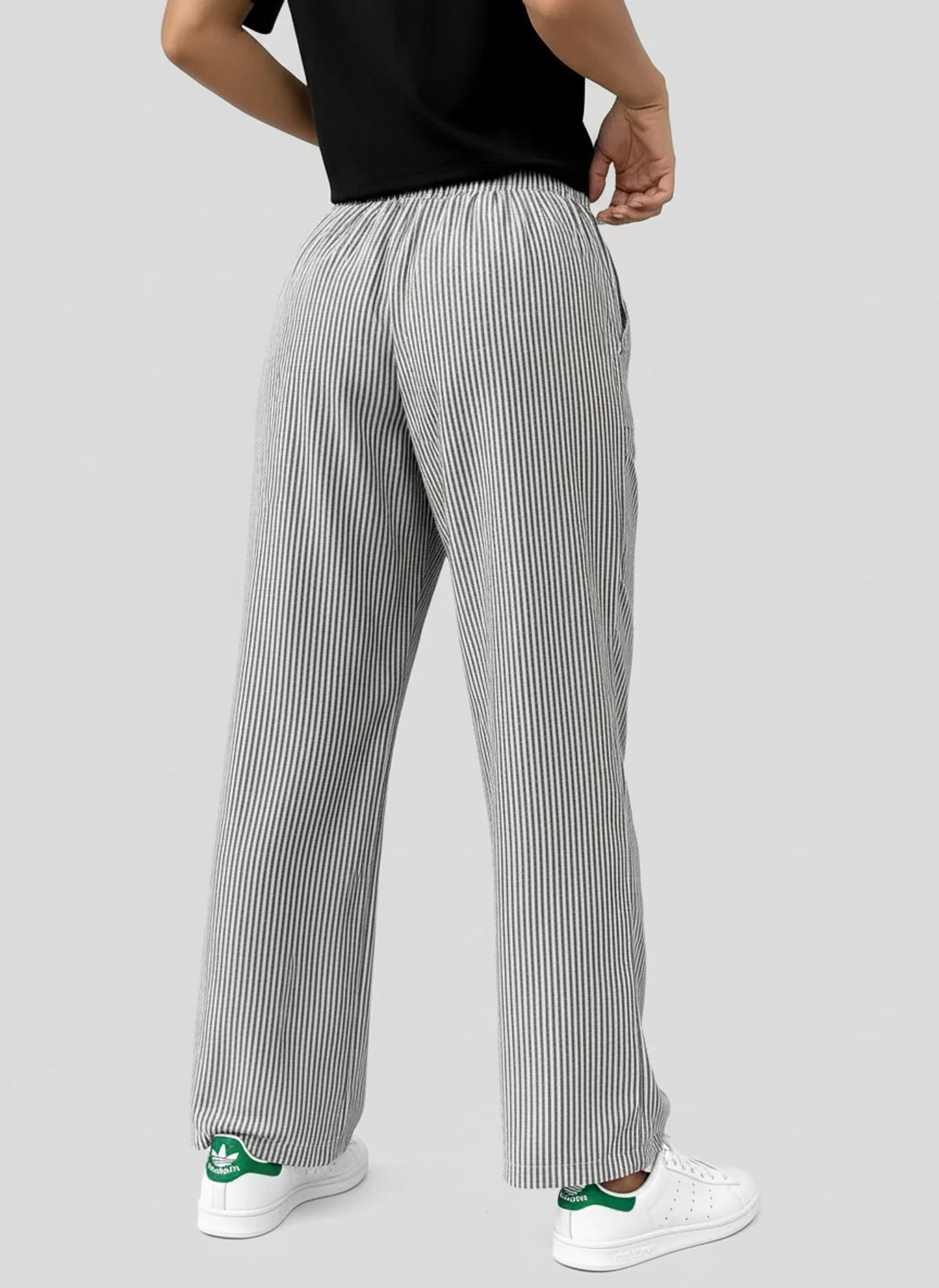 Women's Striped Wide Leg Pants