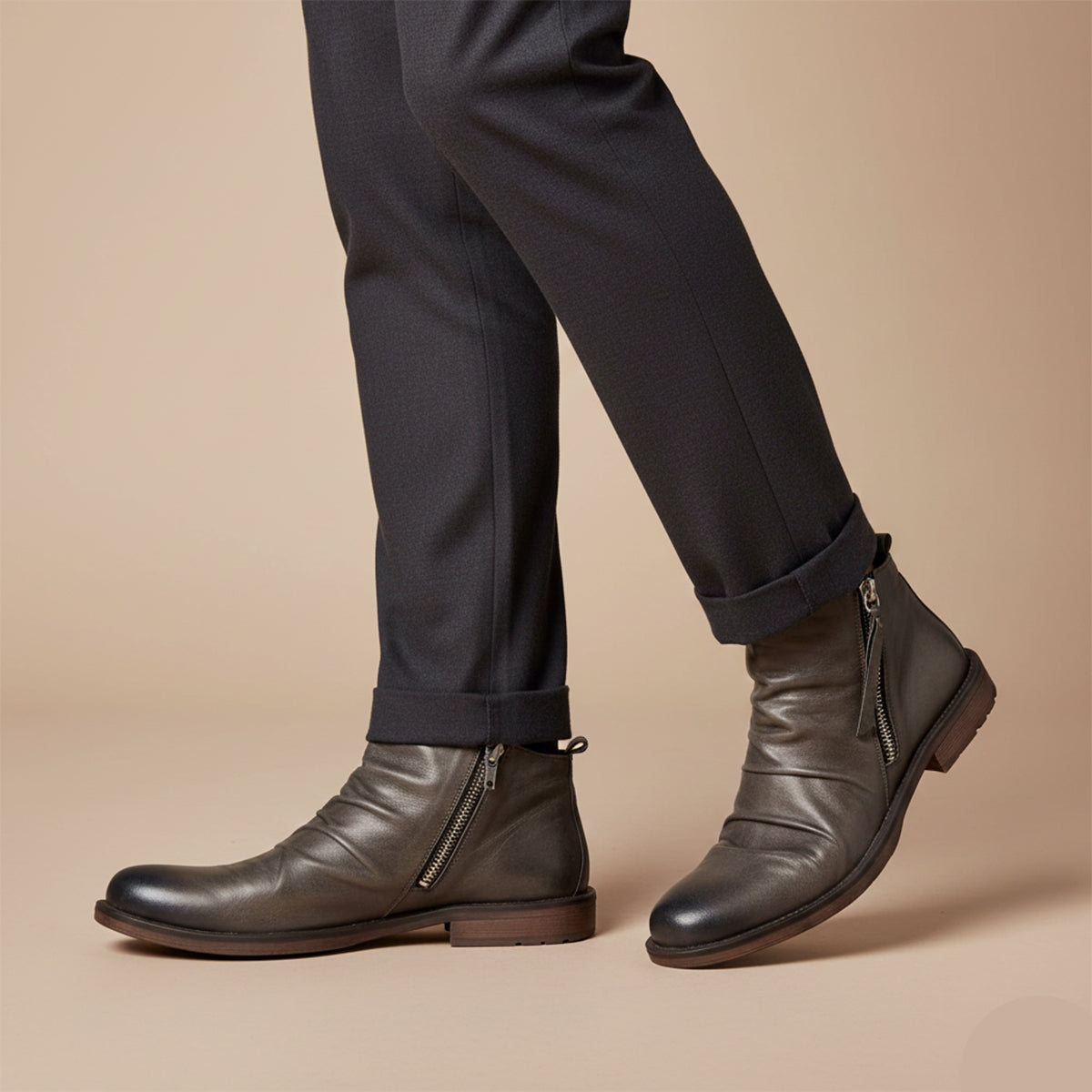 Men's Leather Boots Brown