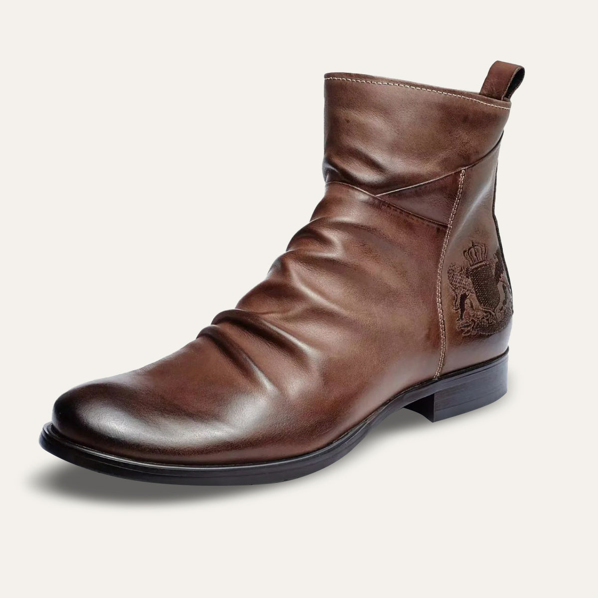 Men's Chelsea Boots Leather Handmade Black - VibreMode