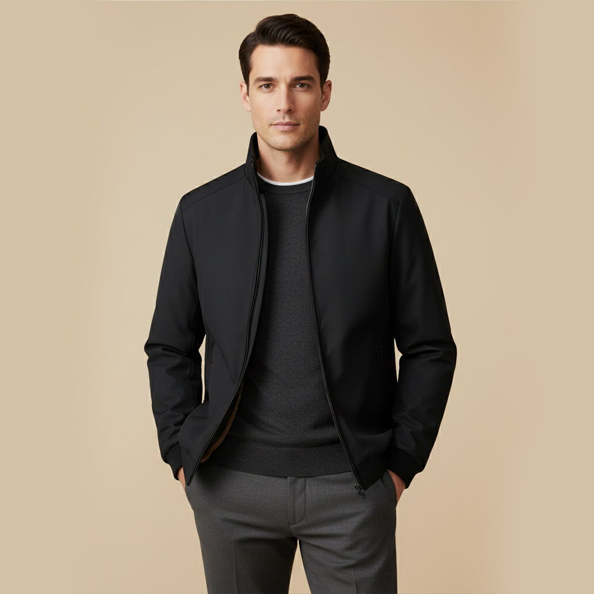 Men's Waterproof Thermal Winter Jacket Fleece Lined
