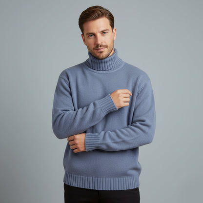 Men's Soft Knit Turtleneck Sweater