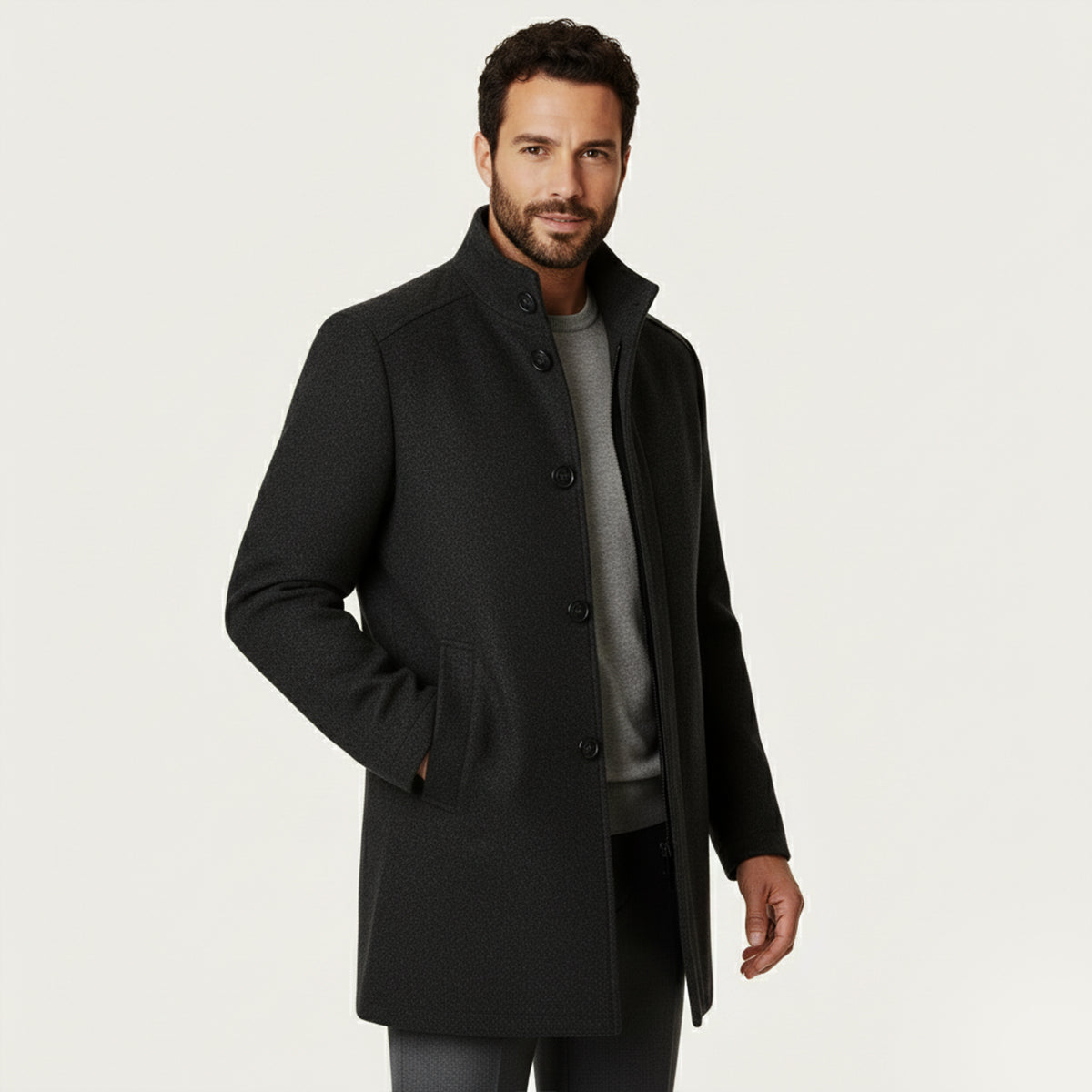 Men's Wool Classic Winter Overcoat