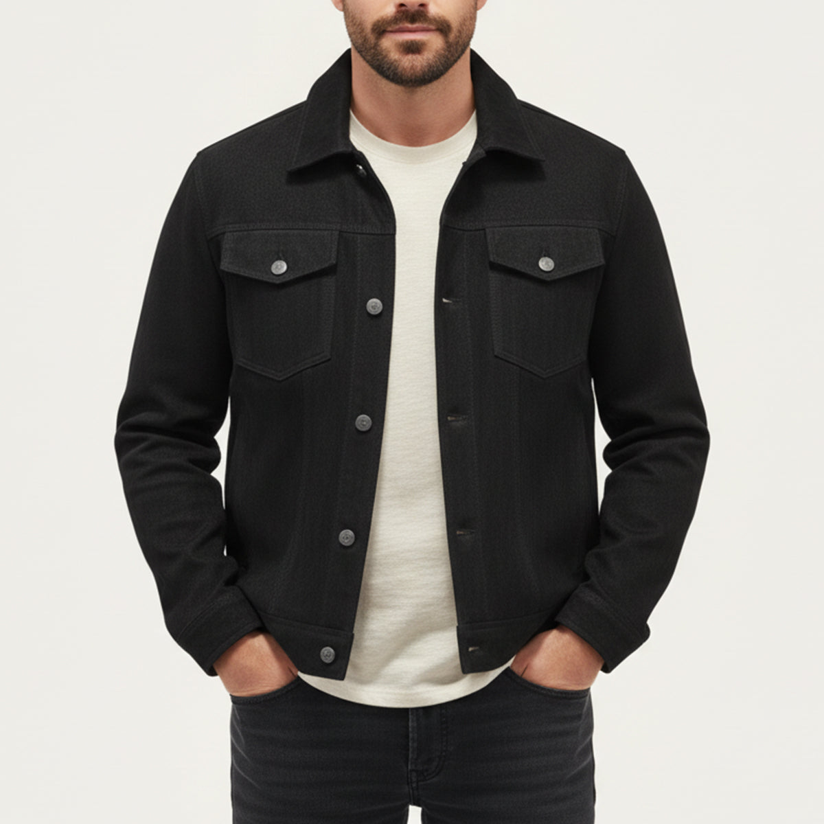 Montclair Men's Suede Cargo Jacket Lightweight Brown