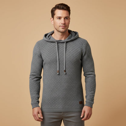 Men's Hooded Knit Sweater Warm