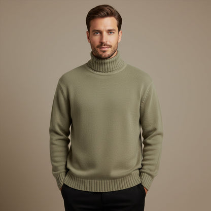Men's Soft Knit Turtleneck Sweater