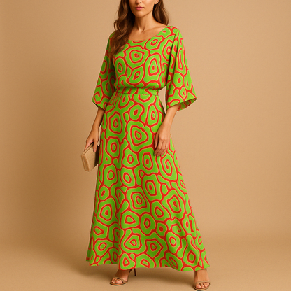 Stylish summer dress for women with an elegant eye-catching design and flattering fit, perfect for brunches, garden parties, and summer evenings.
