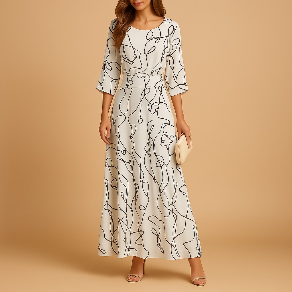 Stylish summer dress for women with an elegant eye-catching design and flattering fit, perfect for brunches, garden parties, and summer evenings.