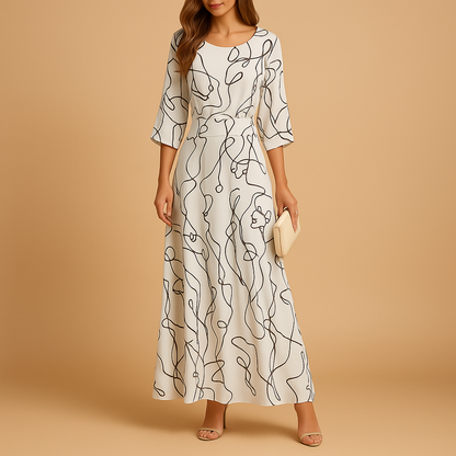 Stylish summer dress for women with an elegant eye-catching design and flattering fit, perfect for brunches, garden parties, and summer evenings.