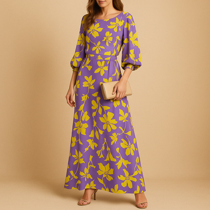 Stylish summer dress for women with an elegant eye-catching design and flattering fit, perfect for brunches, garden parties, and summer evenings.