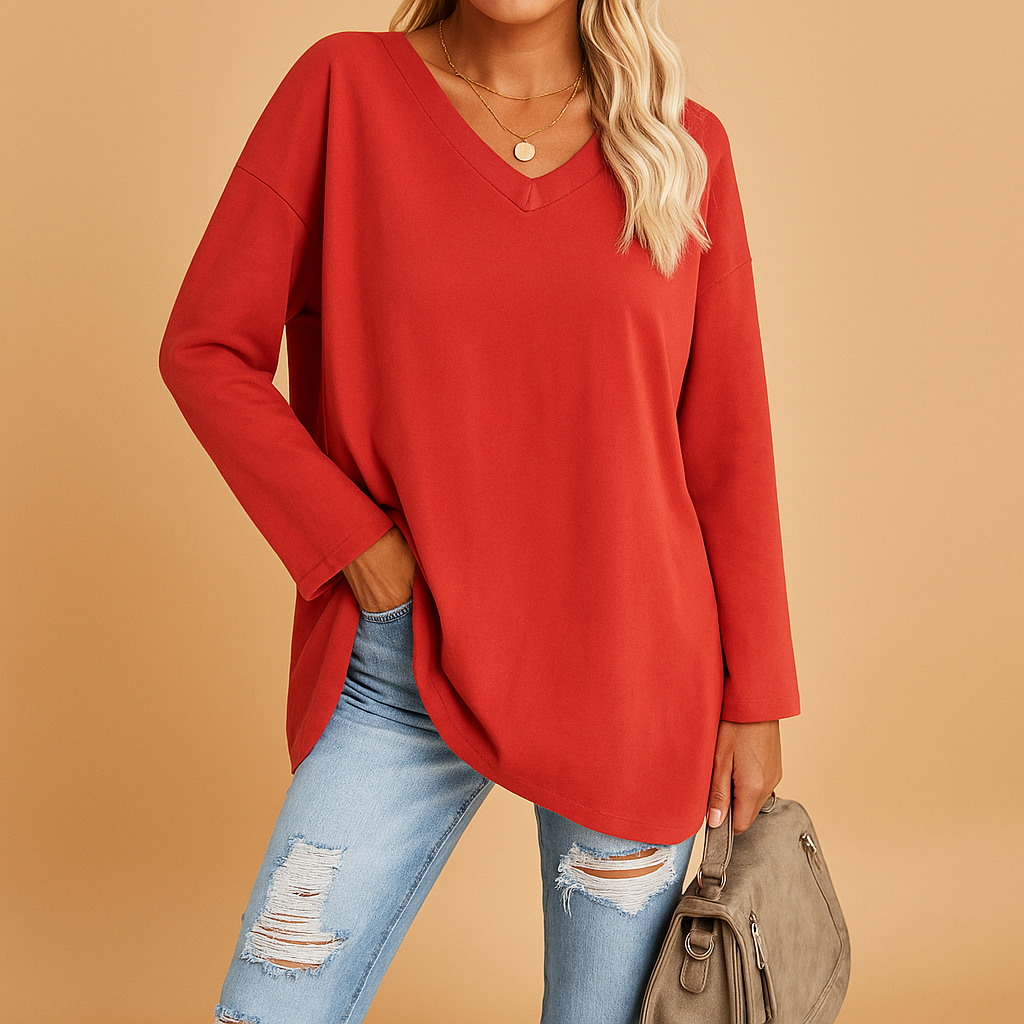 Women’s lightweight summer top with round neckline and short sleeves in various colors, ideal for warm days and casual summer looks.