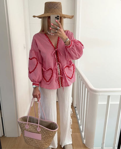 Image of Susan | Women's Tie-Front Blouse
