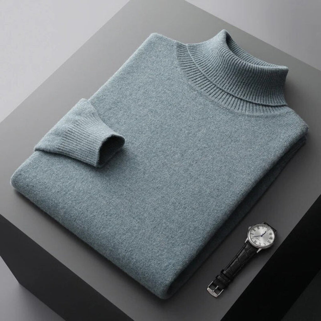 Men's Knit Turtleneck Sweater Winter Layer