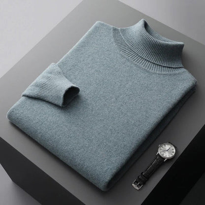 Men's Knit Turtleneck Sweater Winter Layer