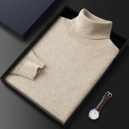 Men's Knit Turtleneck Sweater Winter Layer