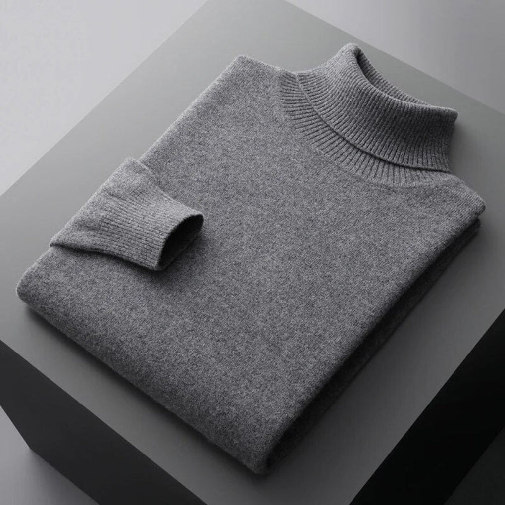 Men's Knit Turtleneck Sweater