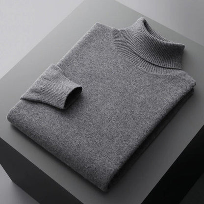Men's Knit Turtleneck Sweater