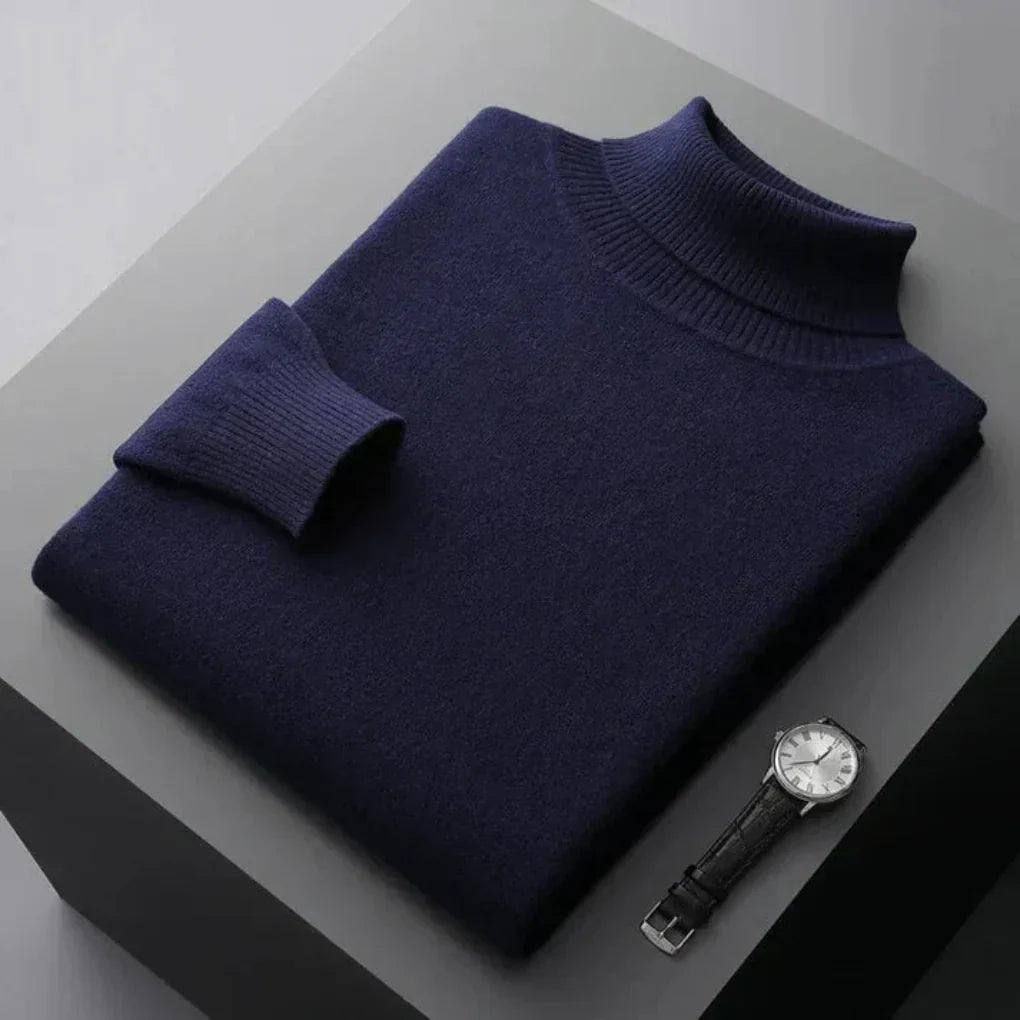 Men's Knit Turtleneck Sweater