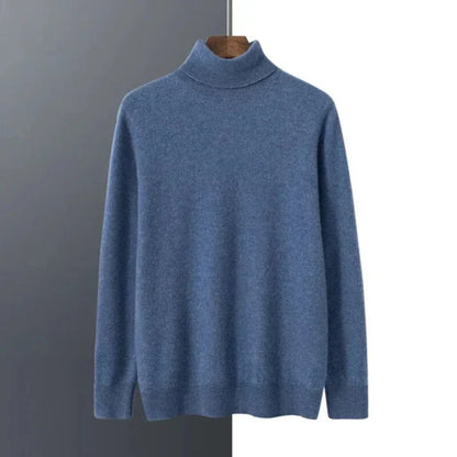 Men's Knit Turtleneck Sweater - VibreMode