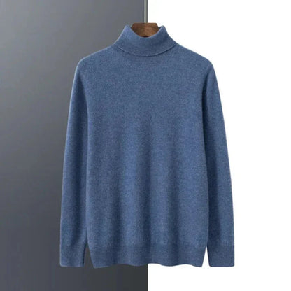 Men's Knit Turtleneck Sweater Winter Layer - VibreMode