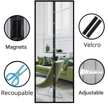 Magnetic Screen Door Hands Insect Barrier