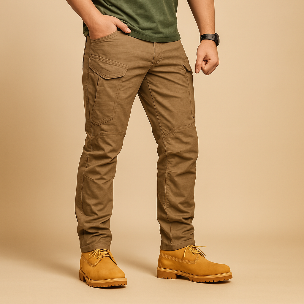 Practical Mens Cargo Pants with Extra Pockets - VibreMode