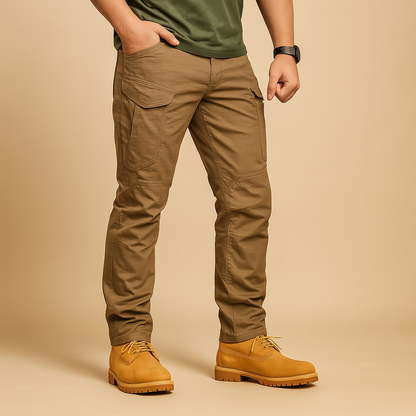 Practical Mens Cargo Pants with Extra Pockets - VibreMode