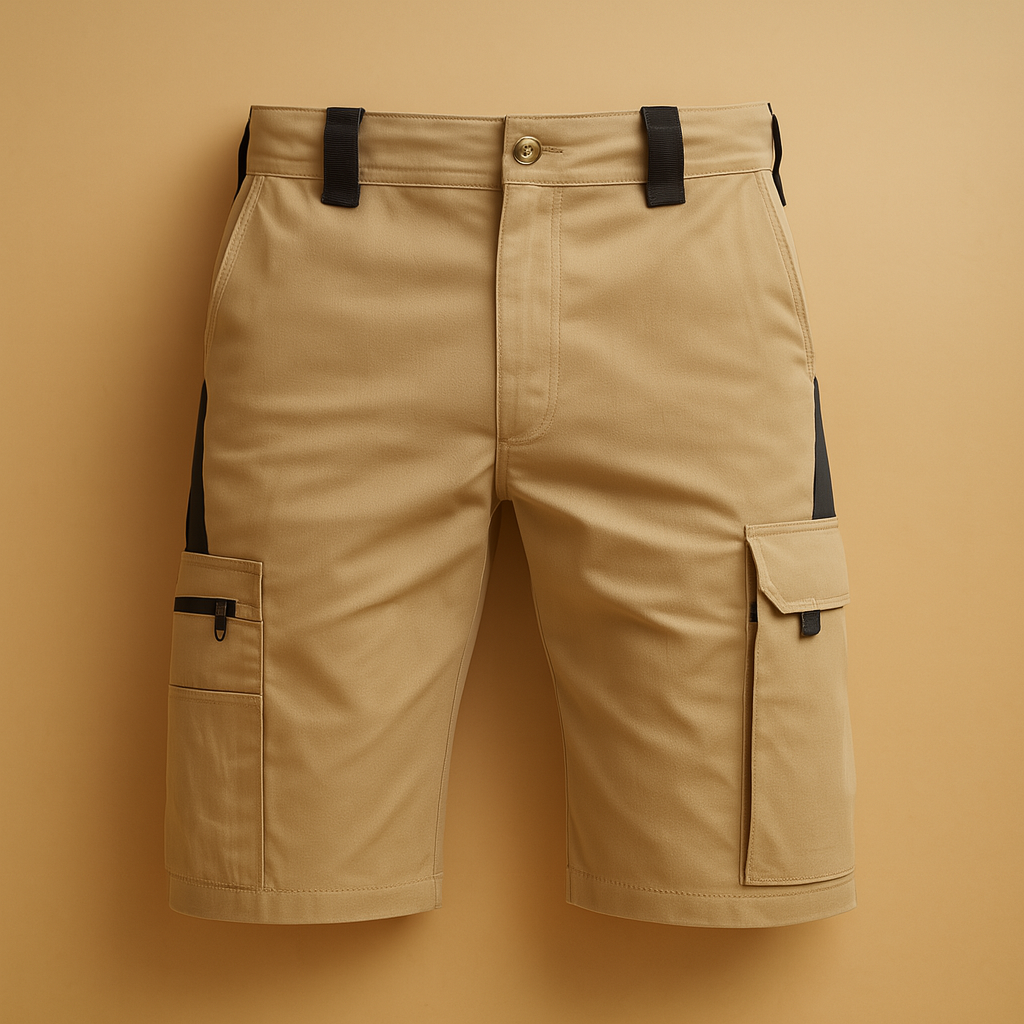 Men’s tactical outdoor cargo shorts with multiple pockets, designed for hiking, camping, and durable outdoor performance.