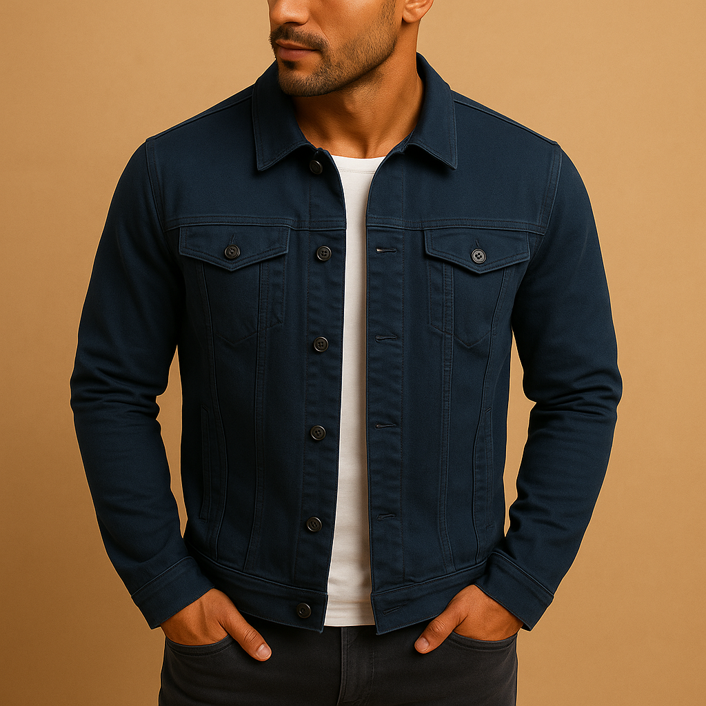 Tailored cotton button-up shirt for men with a classic collar and comfortable fit, ideal for work outfits, casual wear, and everyday styling.